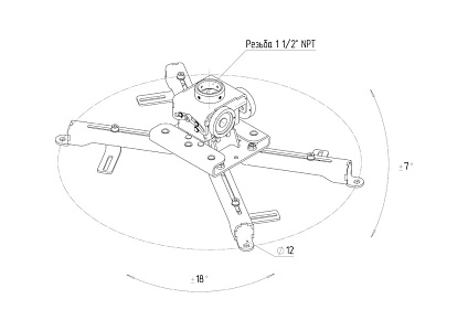 Кронштейн Stabilizz SZZ-P75B-inch
