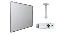 Интерактивная доска Exell 91" с проектором EXD201W и креплением DSM-14kw