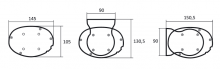 Kauber Blue Label Tensioned BT Cinema 95" 16:9 118x210 дроп 60 см. Clear Vision