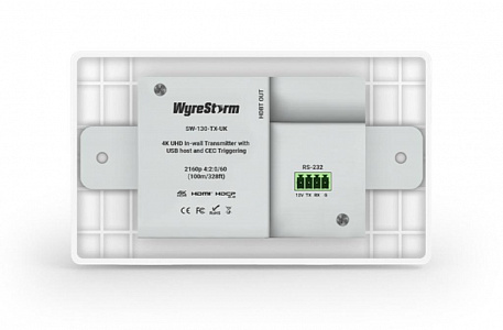 Настенный HDBT передатчик Wyrestorm SW-130-TX-UK