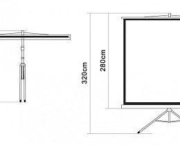Экран на штативе Digis DSKD-1108