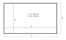 Kauber Frame Lite Velvet Cinema 117" 16:9 260x146 White Ice