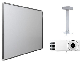 Интерактивная доска Exell EWB7740  с проектором EXD101W и креплением DSM-14Kw