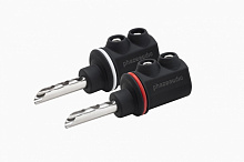 Акустический разъем тип "банан" Phaze Audio SpPlug RO. Цвет: BLACK/RED [Черный/Красный]