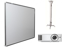 Интерактивная доска Exell 91" с проектором Exell EXD201W и креплением Digis DSM-2L