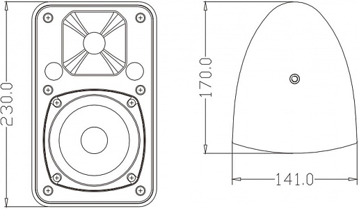 2-ПОЛОСНАЯ АКУСТИЧЕСКАЯ СИСТЕМА FDB ES104W (цвет белый)