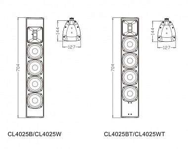 2-полосная акустическая система FDB CL4025WT