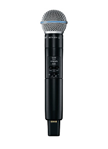 SLXD2/B58=-H56. Цифровой ручной передатчик Shure SLXD2, динамический капсюль Beta 58A, суперкардиоида, чёрный, 518-562 МГц SLXD2/B58=-H56. Цифровой ручной передатчик Shure SLXD2, динамический капсюль Beta 58A, суперкардиоида, чёрный, 518-562 МГц