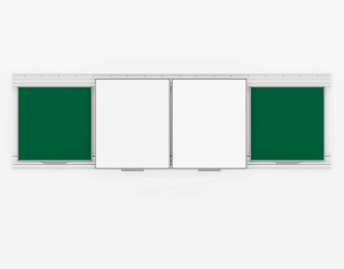 Рельсовая система PolyGlide Boards Slide Lite для дисплеев 65", 75" (Р-маркер; Н-мел) с доп.рельсом