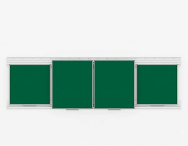 Доска рельсовая для системы передвижных досок «Polyglide Slide» 100х120 меловая Доска рельсовая для системы передвижных досок «Polyglide Slide» 100х120 меловая